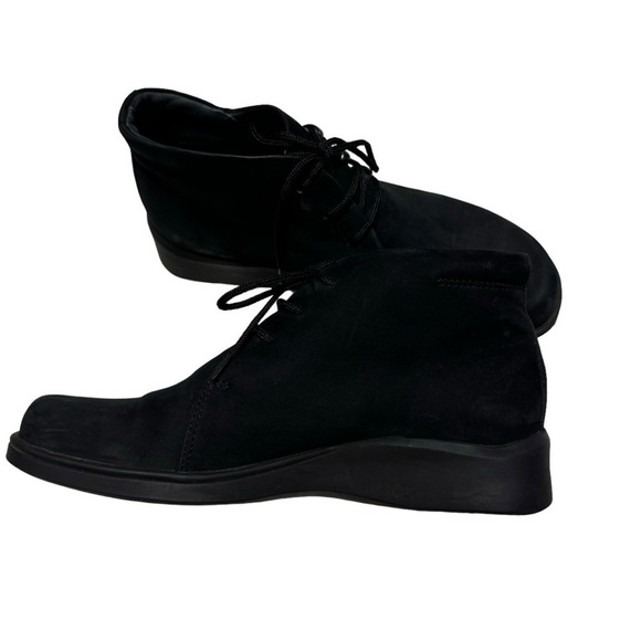 Ecco latex black boots womens size 37 - Picture 6 of 10